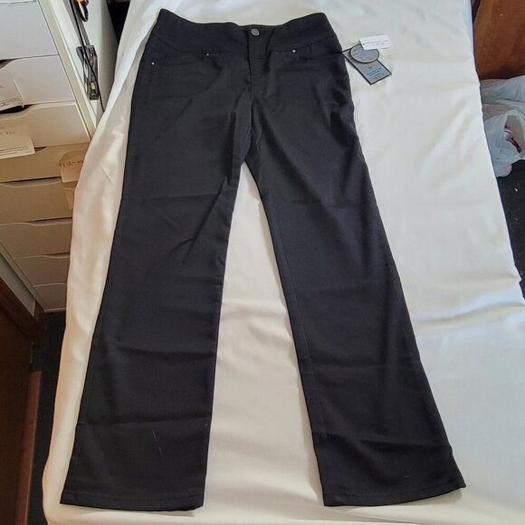 NEW Sz 8 Christopher Banks office Pants Slimming Waist Away Super Black NWT $55 - Picture 2 of 11